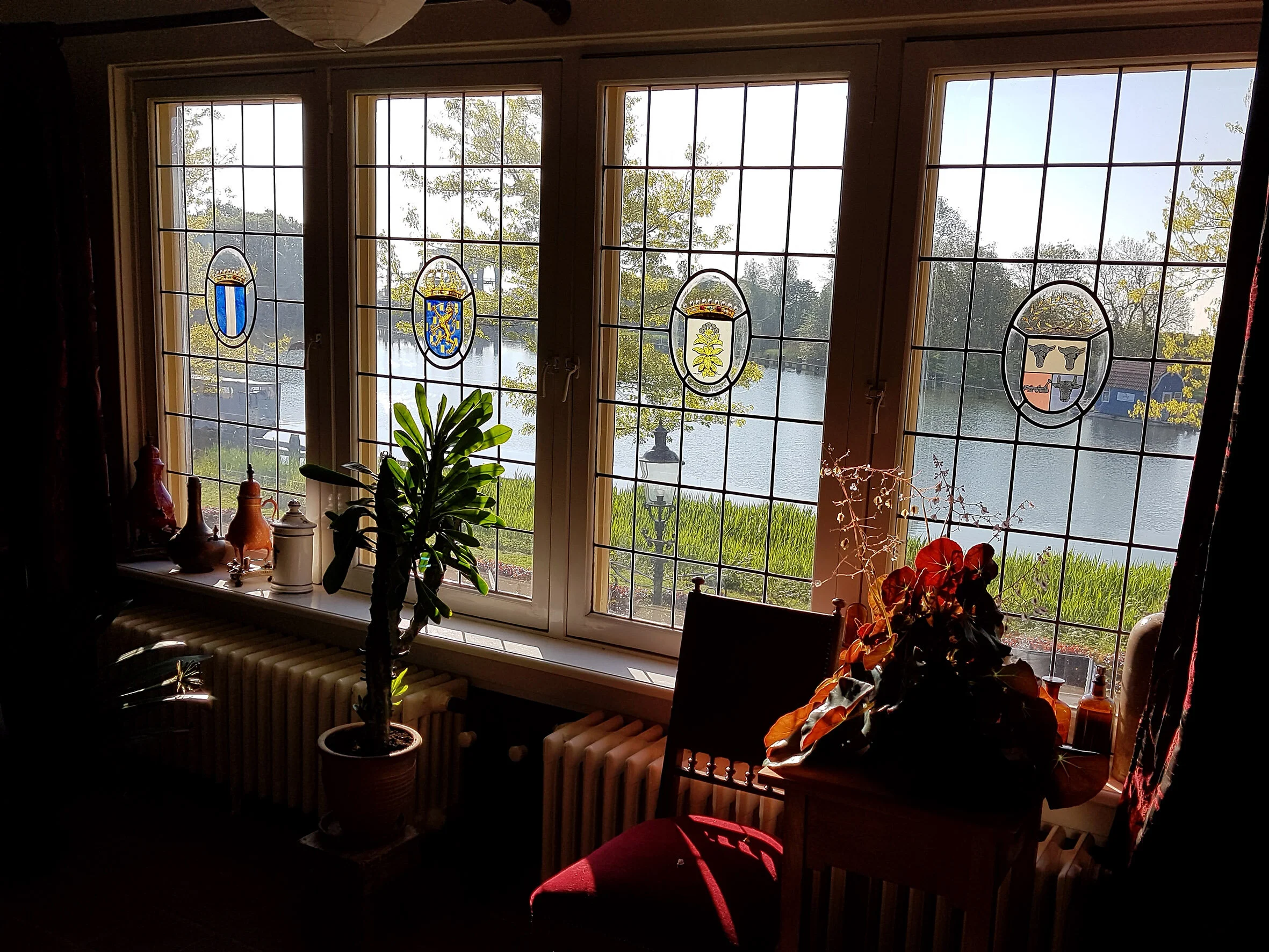 Commission: Full stained glass restoration, Weesp, NL