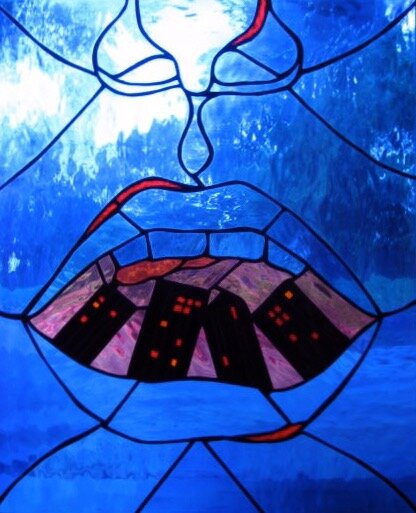 stained glass, lead, zinc