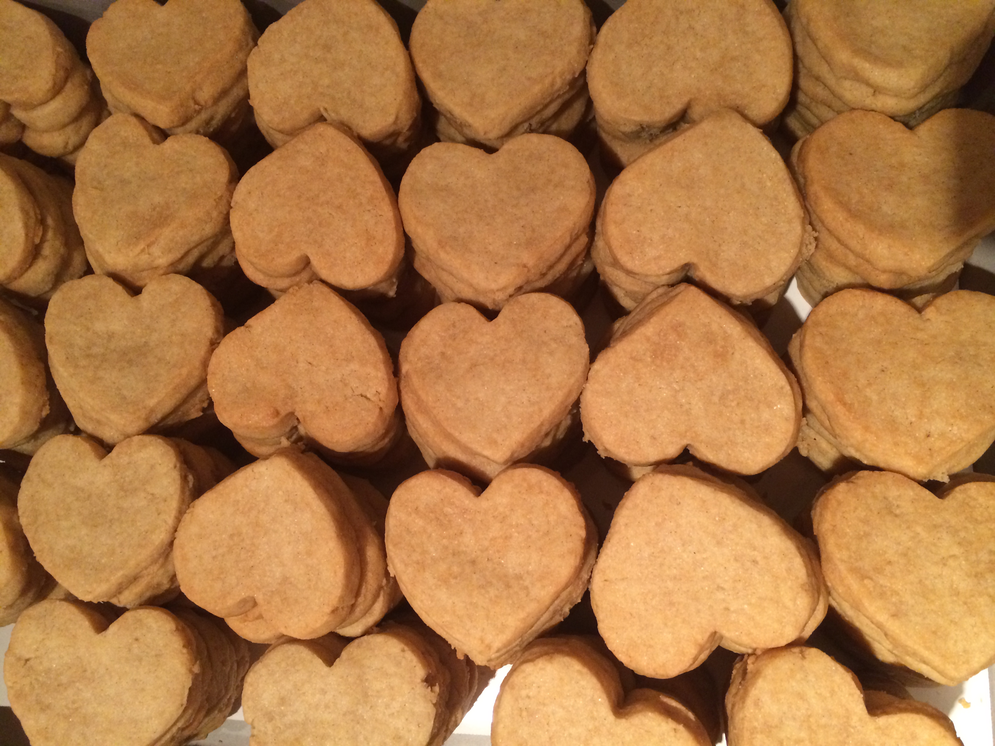less is more - original vanilla bean flavored heart shaped cookies VEGAN / GLUTENFREE valentines day 2013