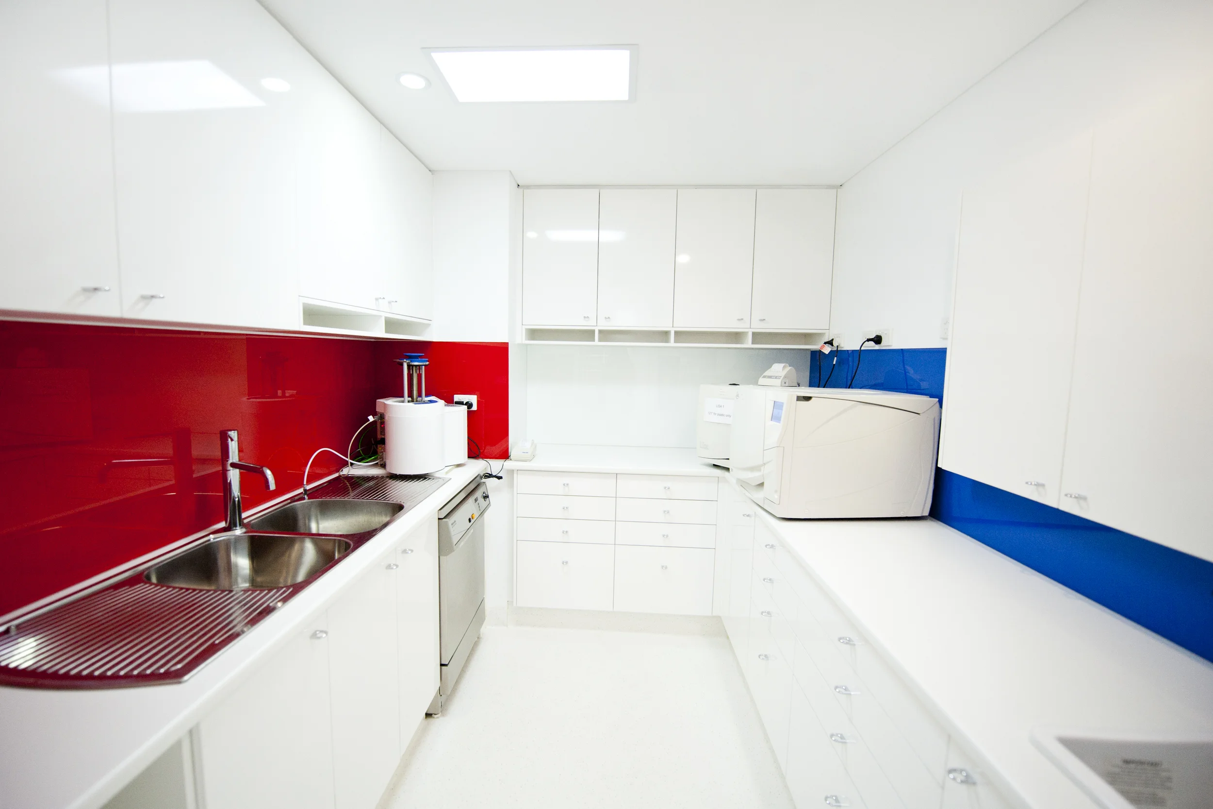 Dentists on Starkey sterilization area