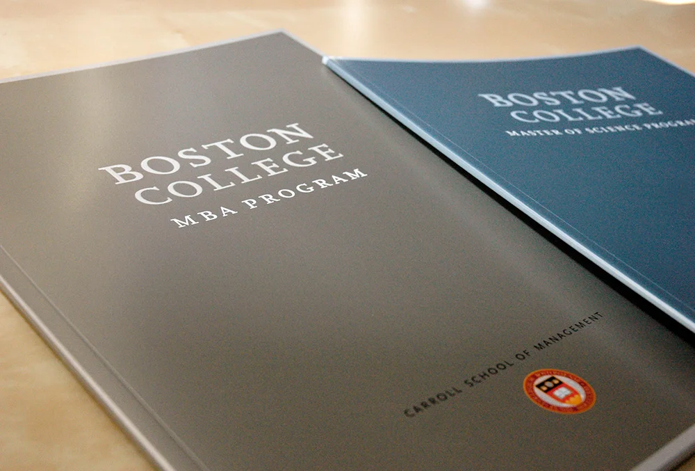 Boston College MBA viewbooks
