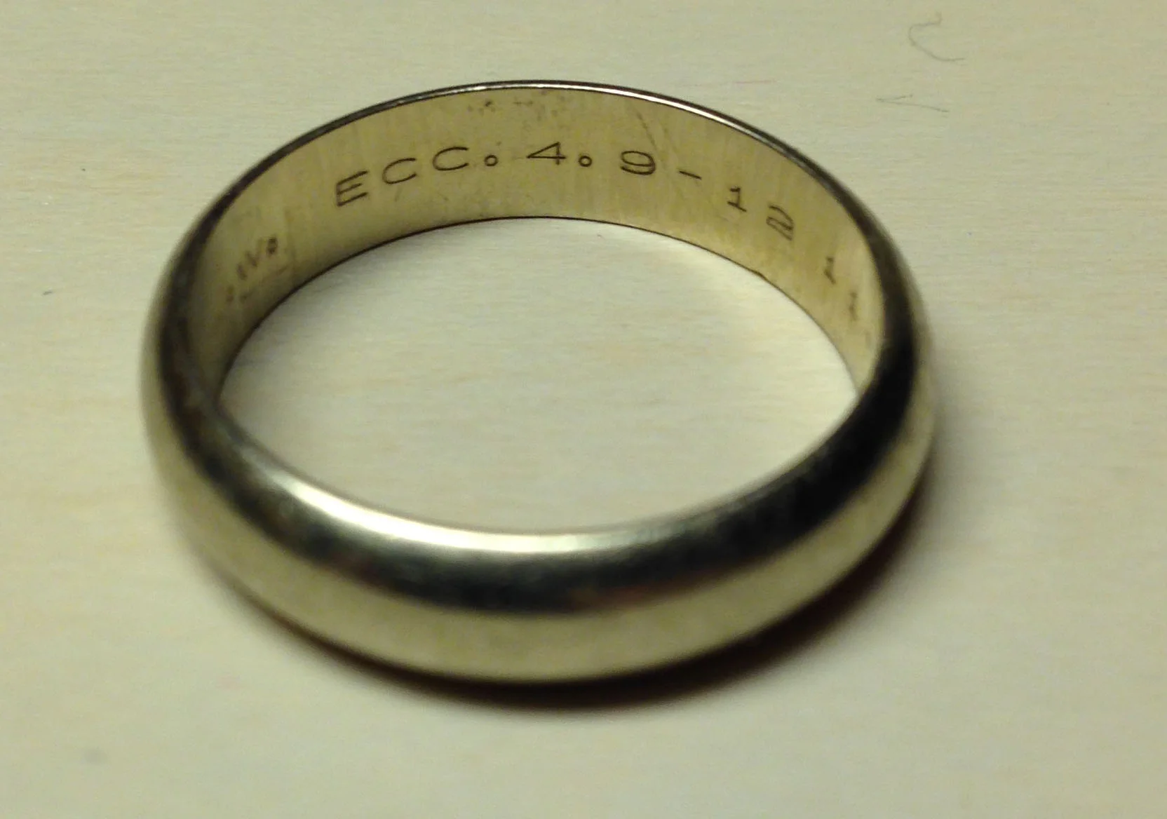 My beloved gave this to me 11-23-83.