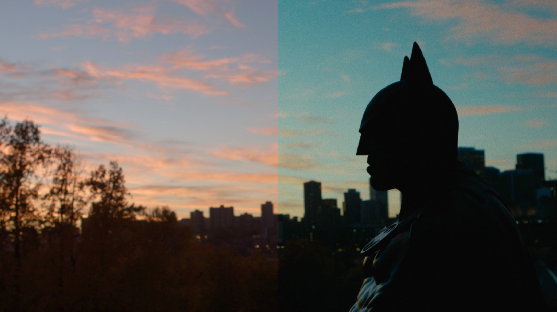Left: Raw image Right: Final colour graded image