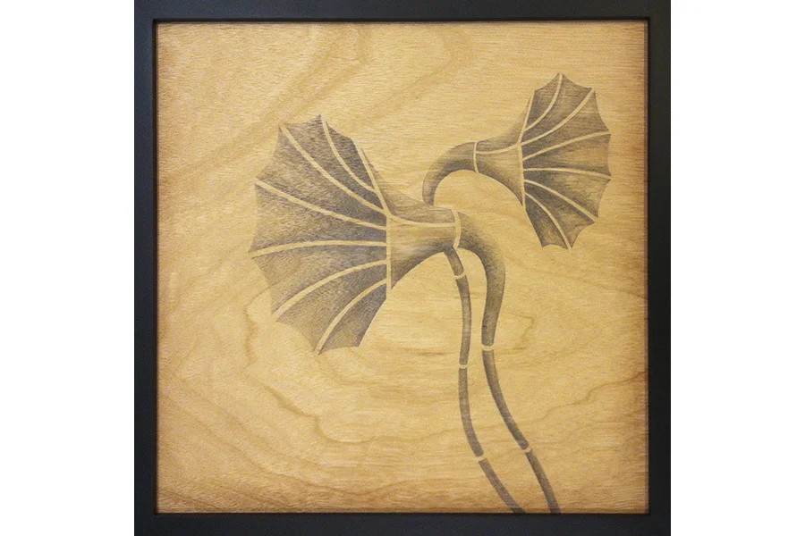 Darrell graphite on wood panel 13"x13" 2012