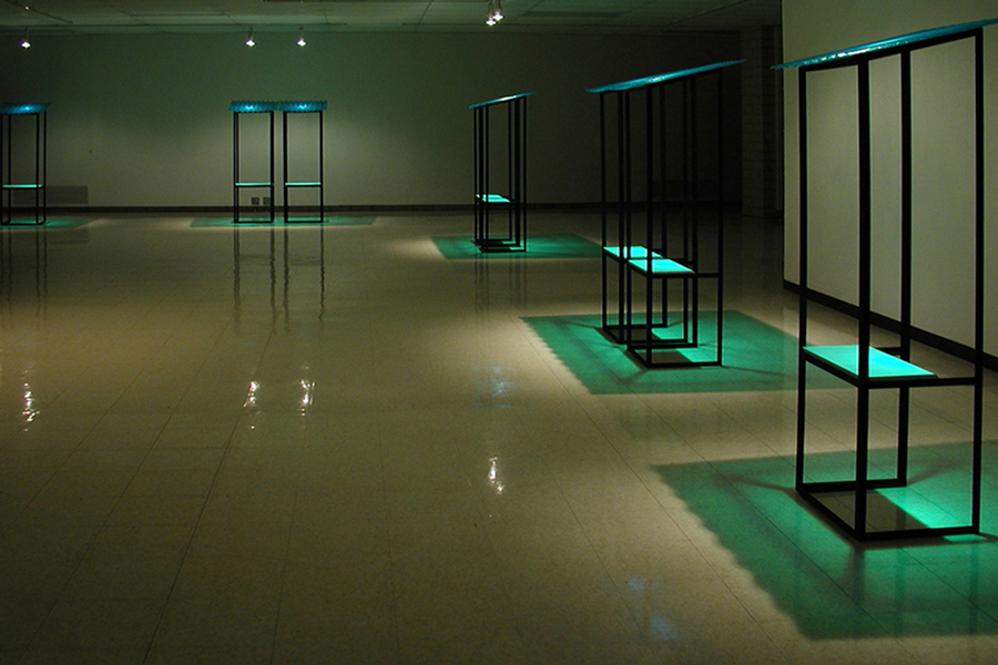 Bus Stop Notes , 2004 Installed at the Moreau Galleries, Saint Mary’s College, Notre Dame, Indiana