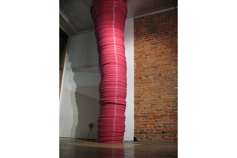  Forces of Nature: tornados and Hula Hoops , 2007 Installed at The Sculpture Center, Cleveland, Ohio 