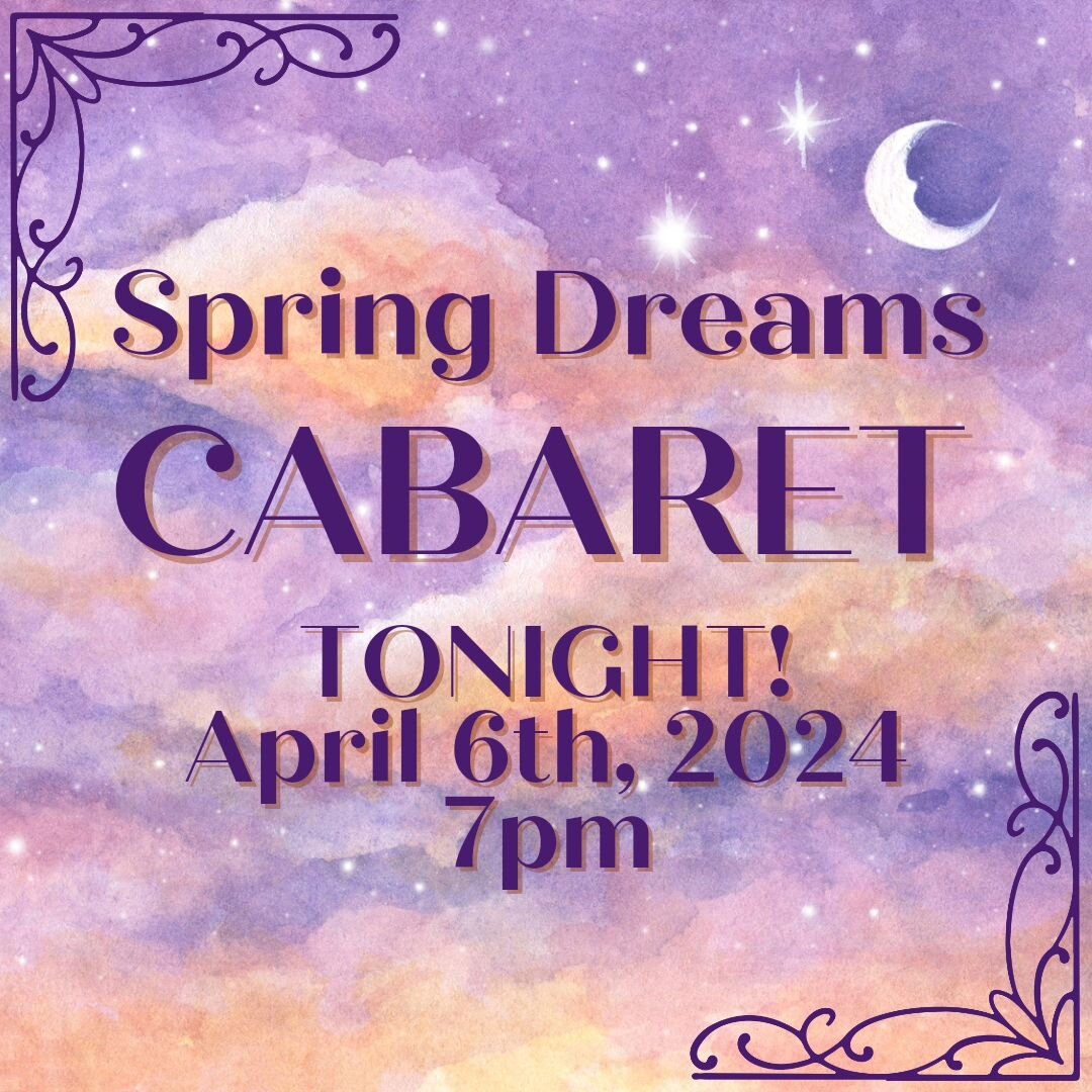 It's cabaret day! Don't miss your only chance to see these wonderful local artists perfom dream roles tonight! Get tickets online now. Link in bio.

Featuring:
@ashleebagnell @audreynoelle_ @the_robotnextdoor @britt_aka_mrs.molton
 @cainen_crowder
 @