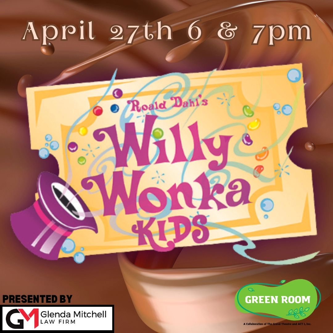 Willy Wonka KIDS is coming up! This 30 minute production is perfect for kids and kids-at-heart alike!

Visit onlyincartersvillebartow.com for more local events 

#ACTIinc #grandtheatrecartersville #greenroomprogram #willywonkakids #wonkakids #youthth