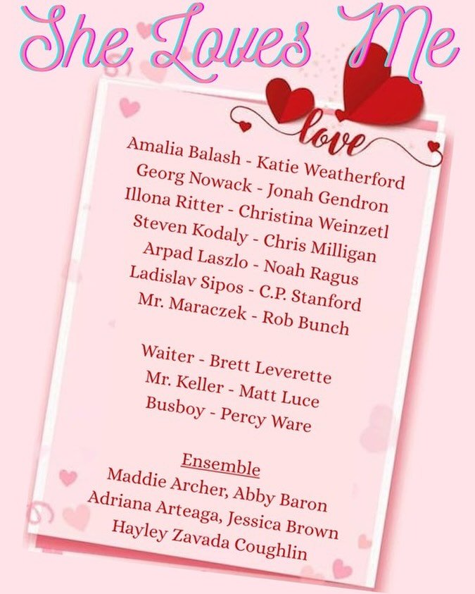Help us congratulate this stellar cast! Thank you to everyone who auditioned!