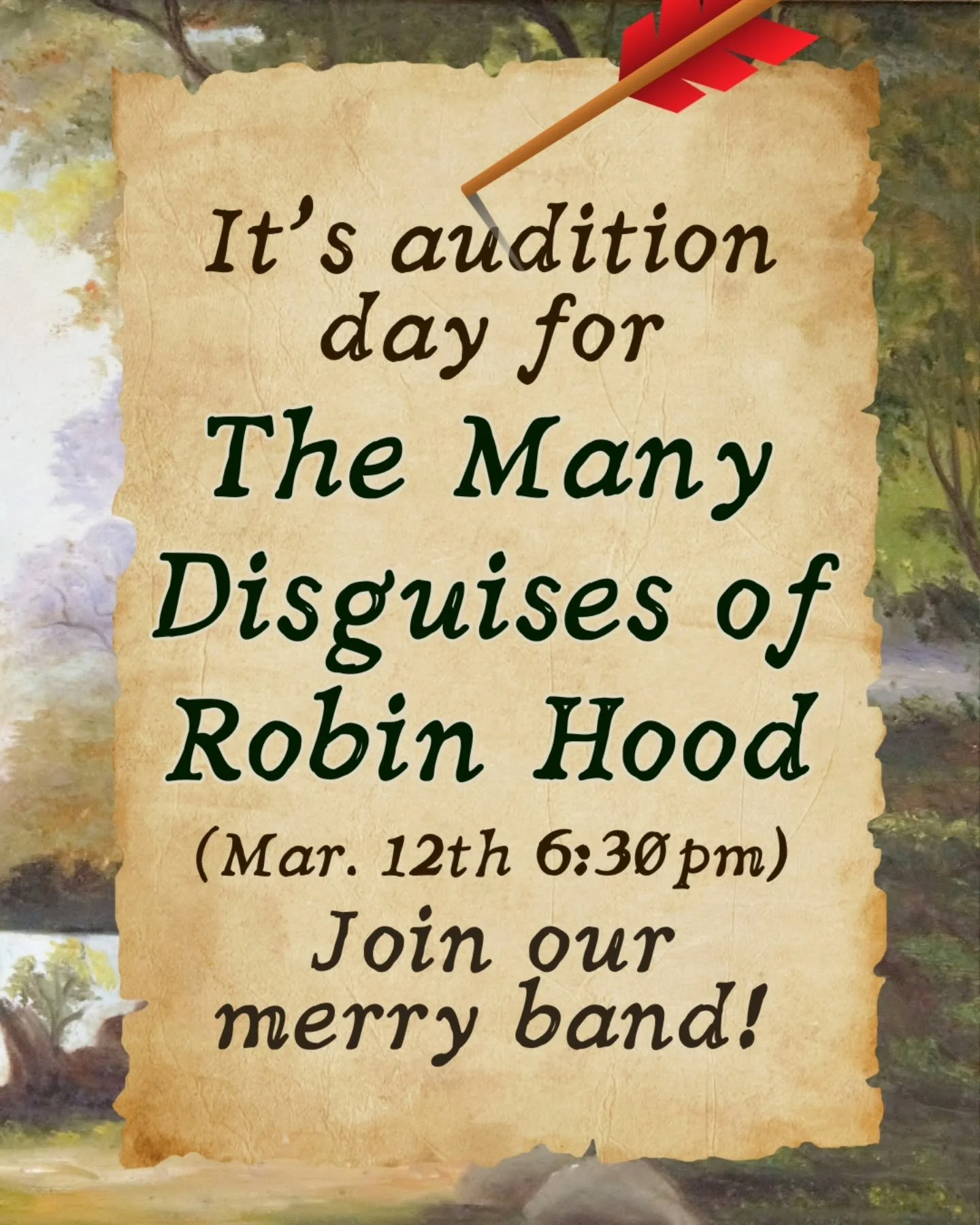 Auditions for The Many Disguises of Robin Hood are tonight! We had so much fun with our Countess Dracula, that we wanted to take another crack at a female-forward retelling of a classic tale! Fill out an audition form &amp; join our merry band! More 