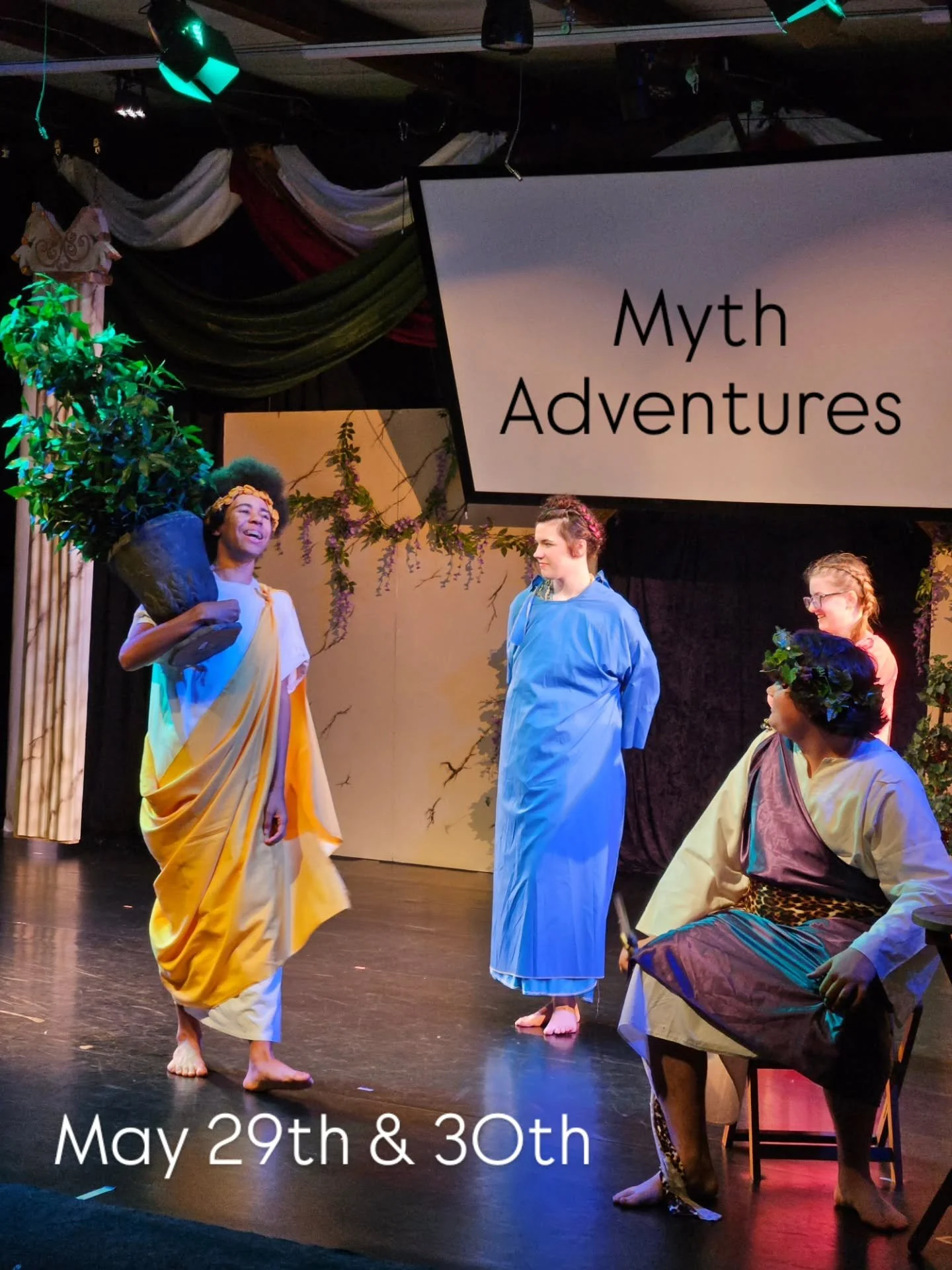 The cast had a blast doing a well-earned fun run last night! Don't miss this hilarious bunch as they take you through five classic Greek tales in 90 minutes! Tickets available online. Link in bio. 

Visit cartersvillemuseumcity.com for more local eve