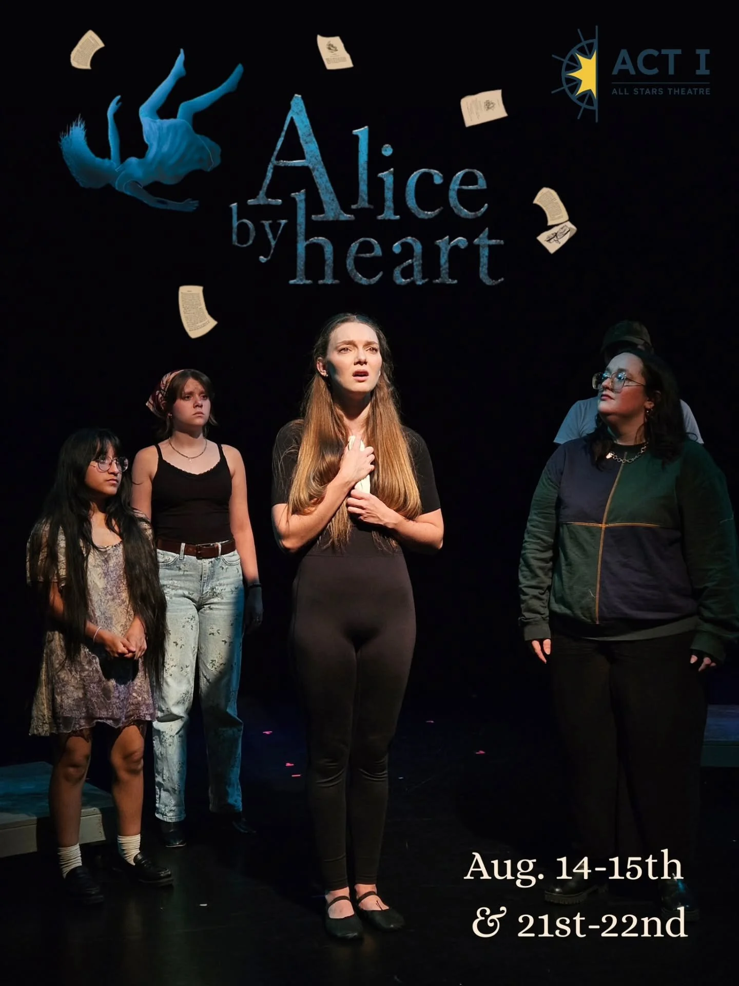 Fun fact: Alice by Heart has 2 separate casts! Make sure to get your tickets, but make sure you buy them for the right weekend! OR better yet, come to both weekends &amp; get a discount on your tickets! Link in bio.

Aug. 14th-15th:
&bull; Kaylan Bak