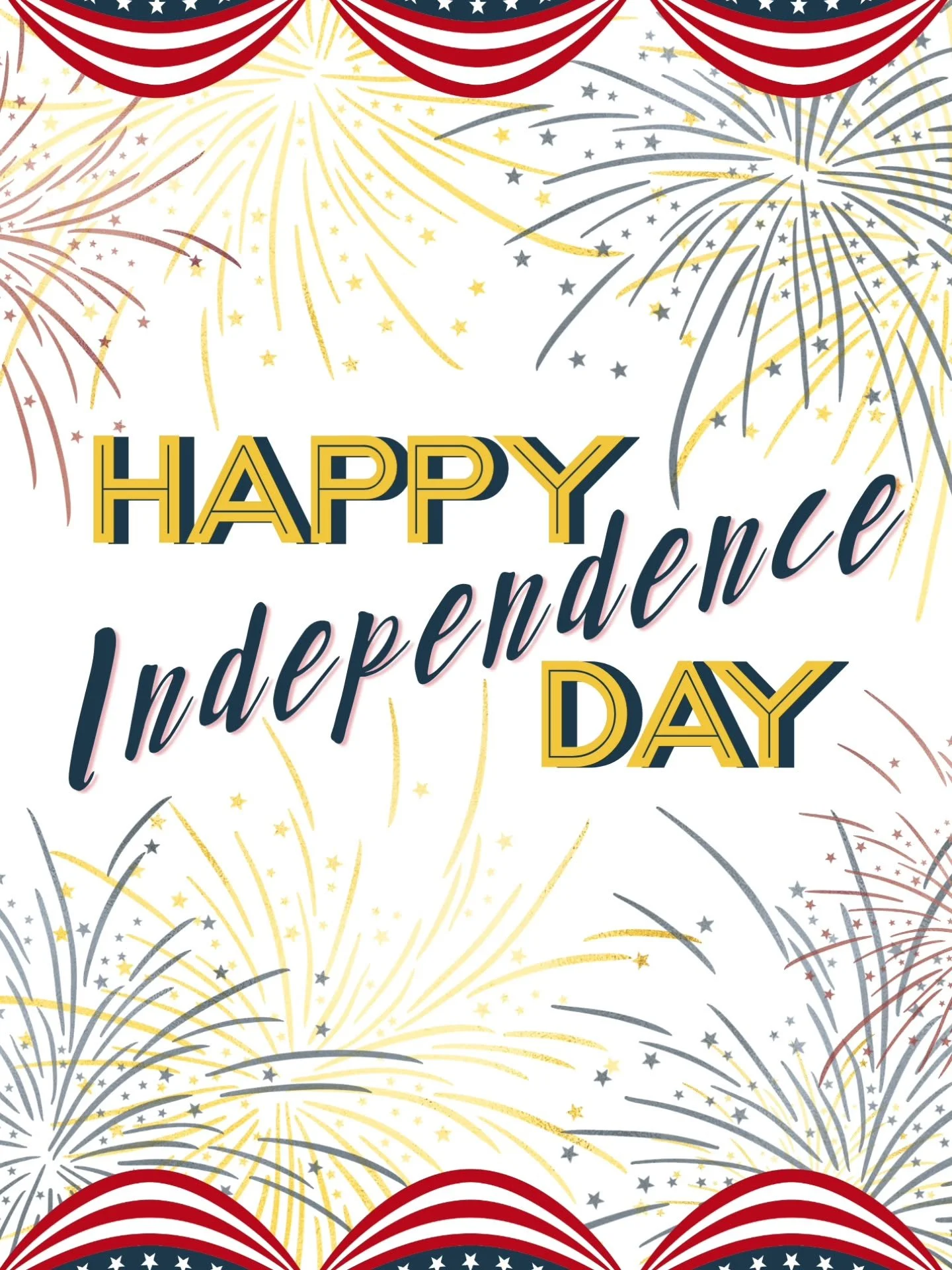 Wishing you all a safe &amp; happy 4th!