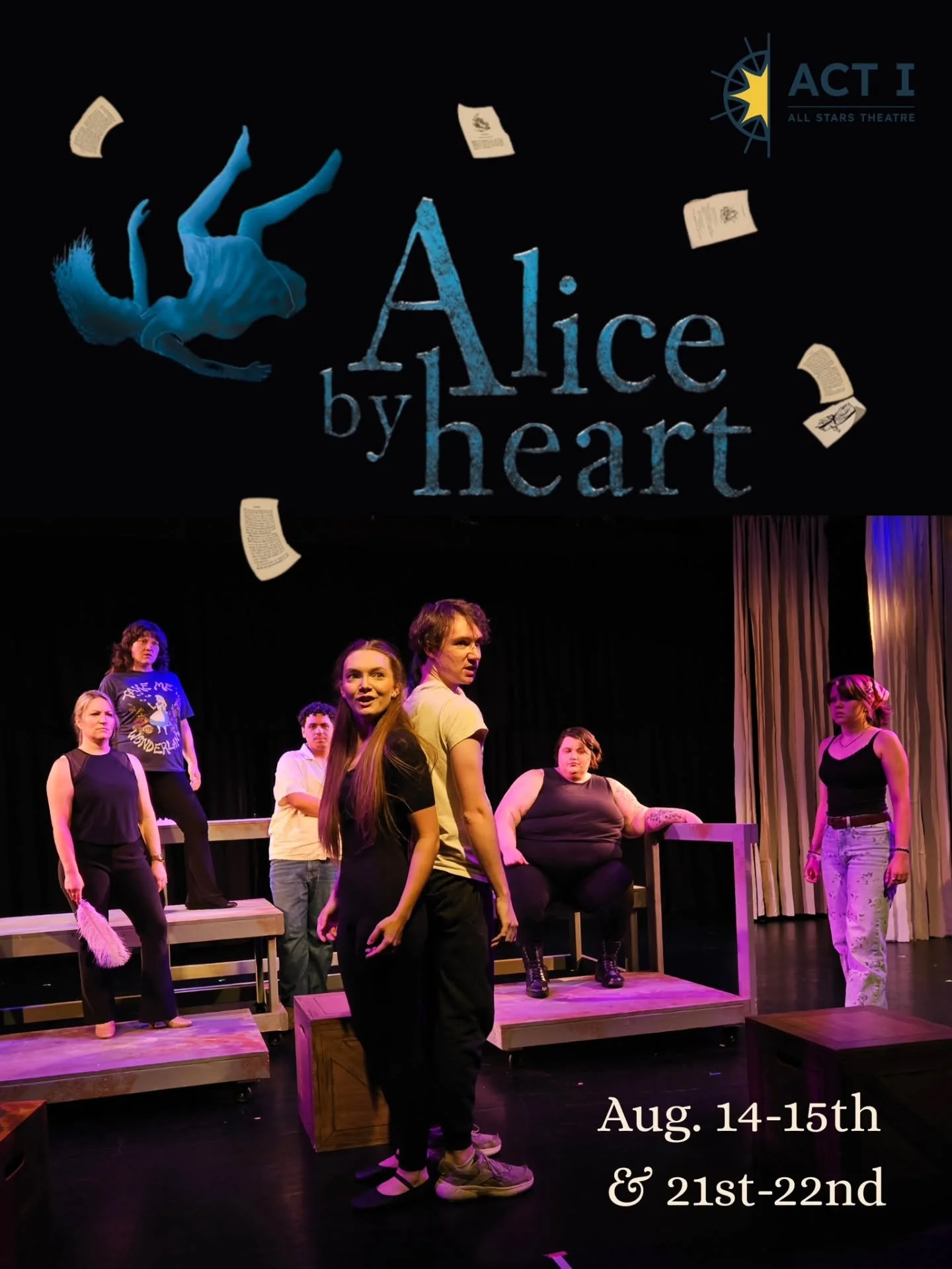 You're running out of time to get your tickets for the opening weekend of Alice by Heart, but you're not out of time yet! ⏱️🐇 Don't miss your chance! And remember that you can save on tickets when you buy them for both weekends! We can't wait to sha