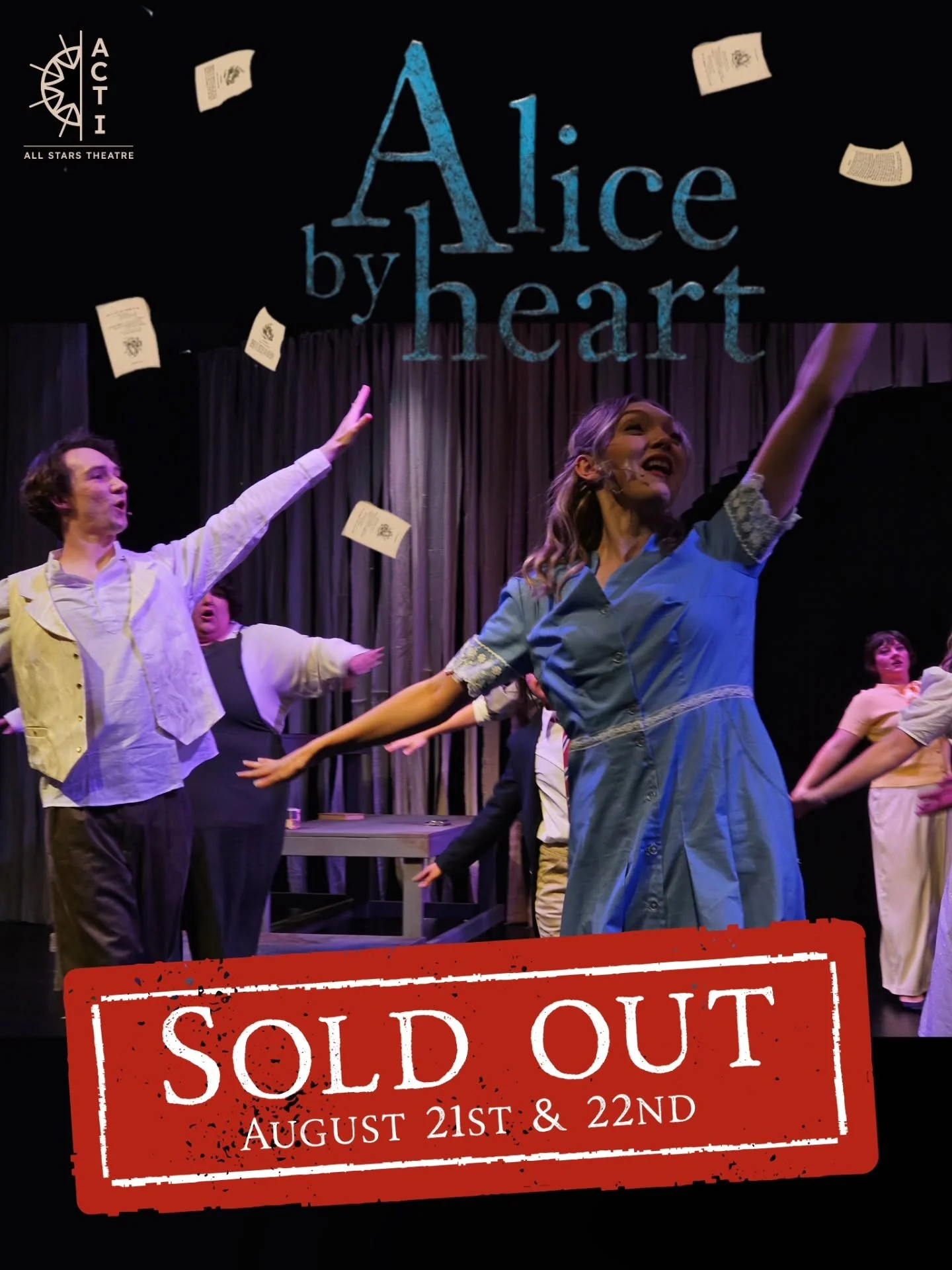 Cast 2 of Alice by Heart opens tonight &amp; we can't wait share this beautiful show with you all! Sadly, you are out of time to get tickets if you haven't already. 

Check out cartersvillemuseumcity.com for more local events 

#alicebyheart #communi