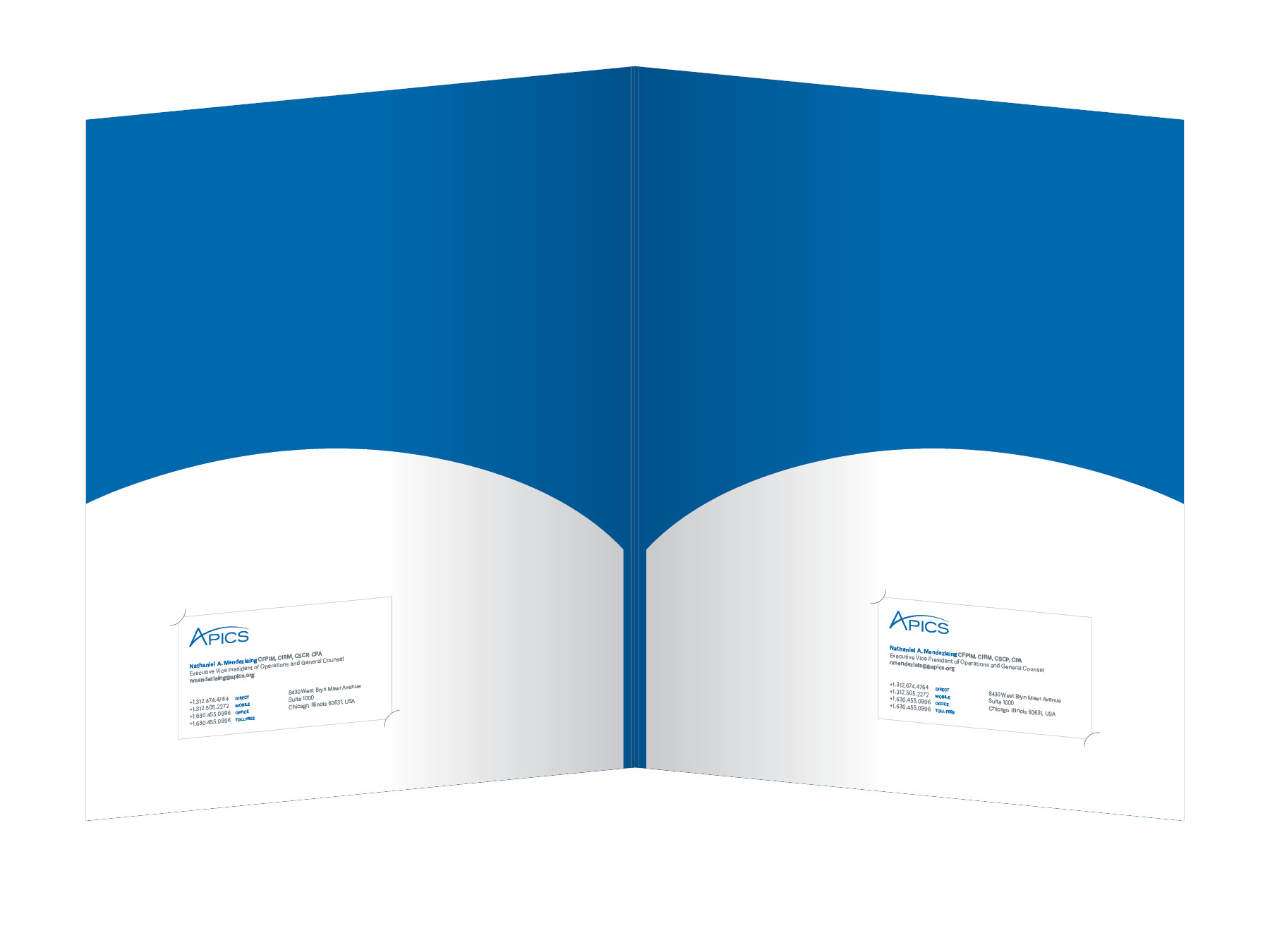  Rebranded APICS folder (inside). 
