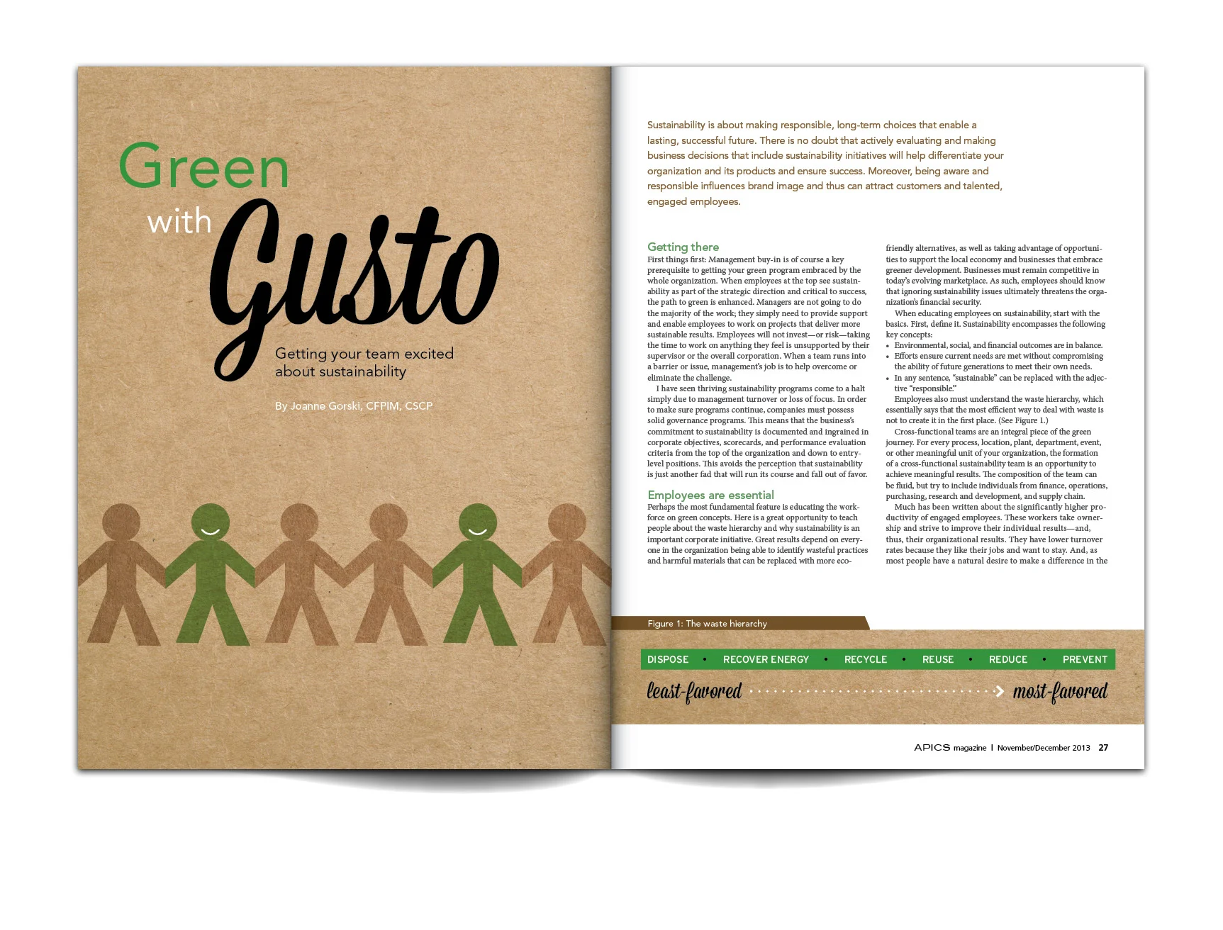  Feature article for the November/December 2013 issue of  APICS  magazine. 