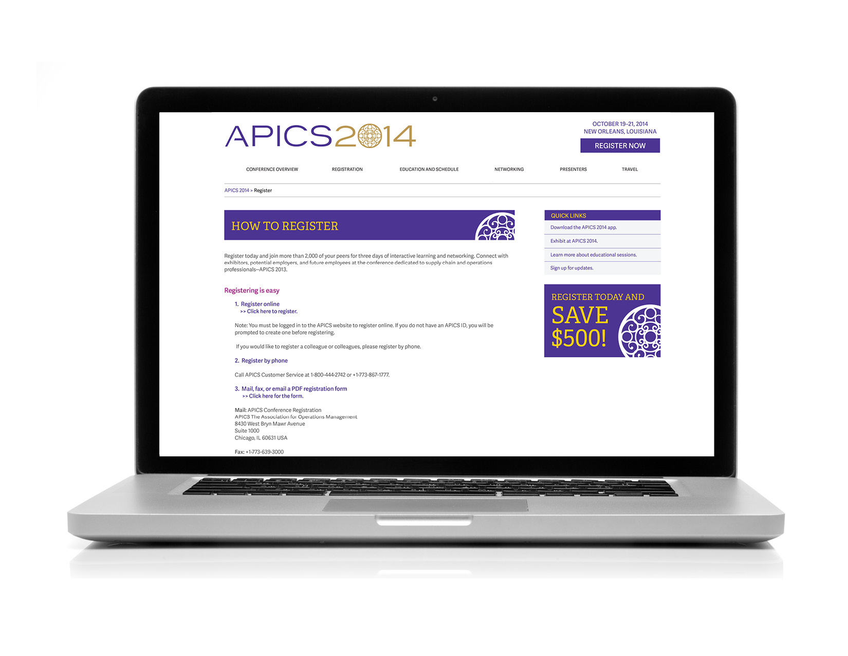  An interior page for APICS 2014. 