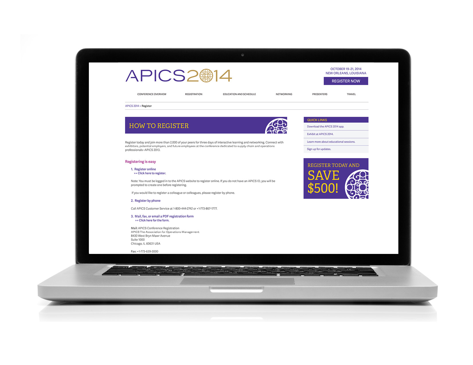  An interior page for APICS 2014. 
