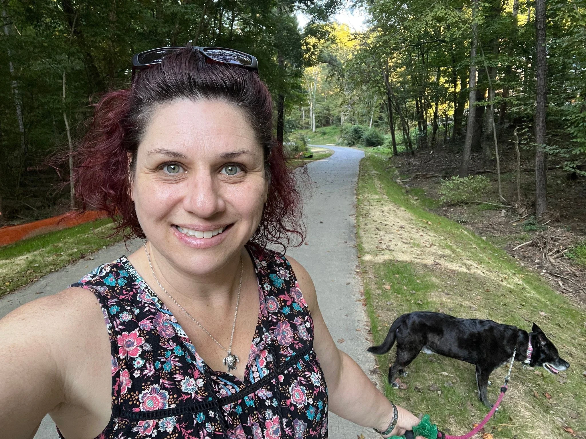 A great evening walk along the new section of greenway.