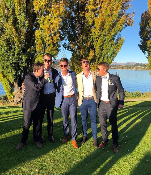 An absolute belter with these blokes - Congrats to Mr and Mrs Red #GetWedtoBigRed