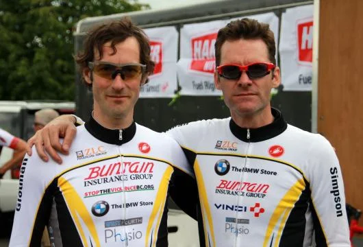 Corey and Joost showing off their new kit