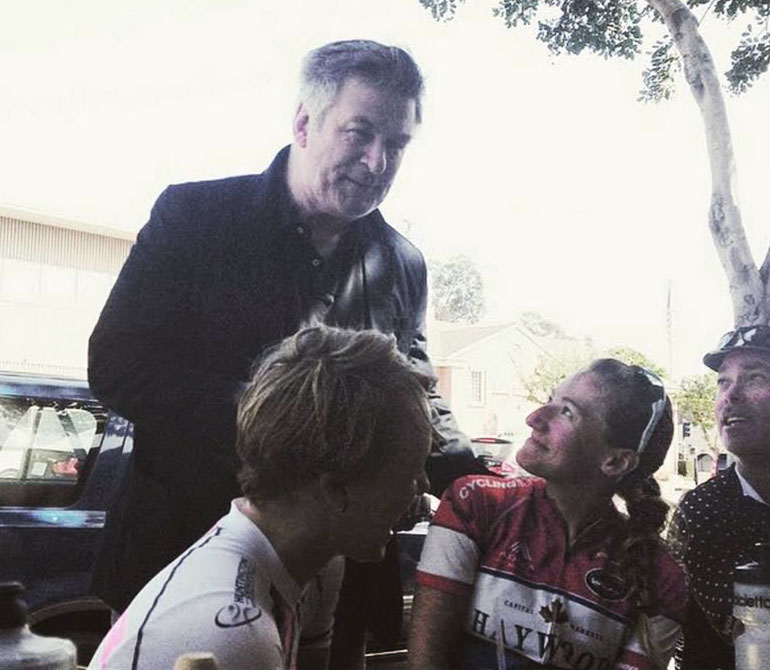 A random run-in with Alec Baldwin and Meghan is one brownie richer!