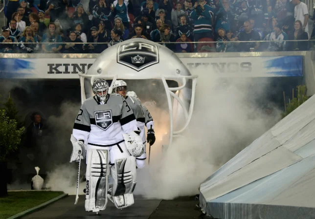 NHL HELMETS: SHARKS VS. KINGS AT LEVI'S STADIUM (2015)