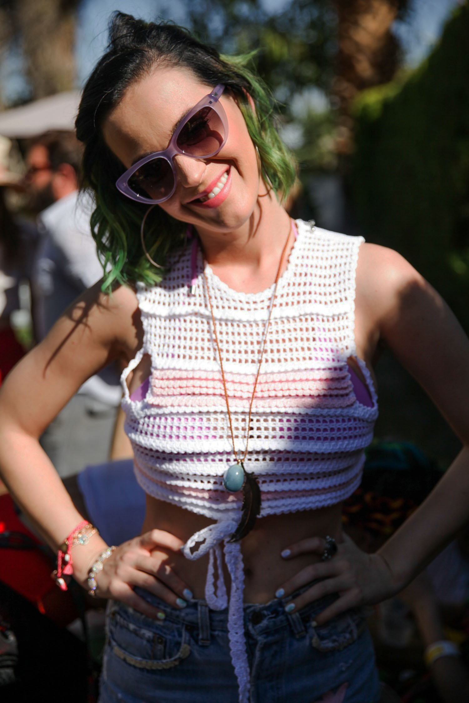 Another epic Coachella moment was hanging out with Katy Perry at the Harper's Bazaar Poolside Fete. Katy was a total doll and the epitome of down to earth--she even told me my bum looked cute in the 1971 St. Tropez I was wearing #DEAD
