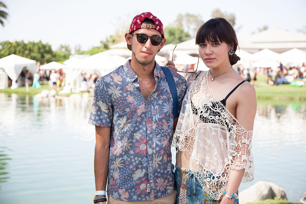 One of the best things about Coachella, is the surplus of good vibes and positive energy--total breeding ground for new friends! Loved meeting fellow bloggers Freddy Rodriguez and Natalie Suarez at the Lacoste L!VE Desert Pool Party.