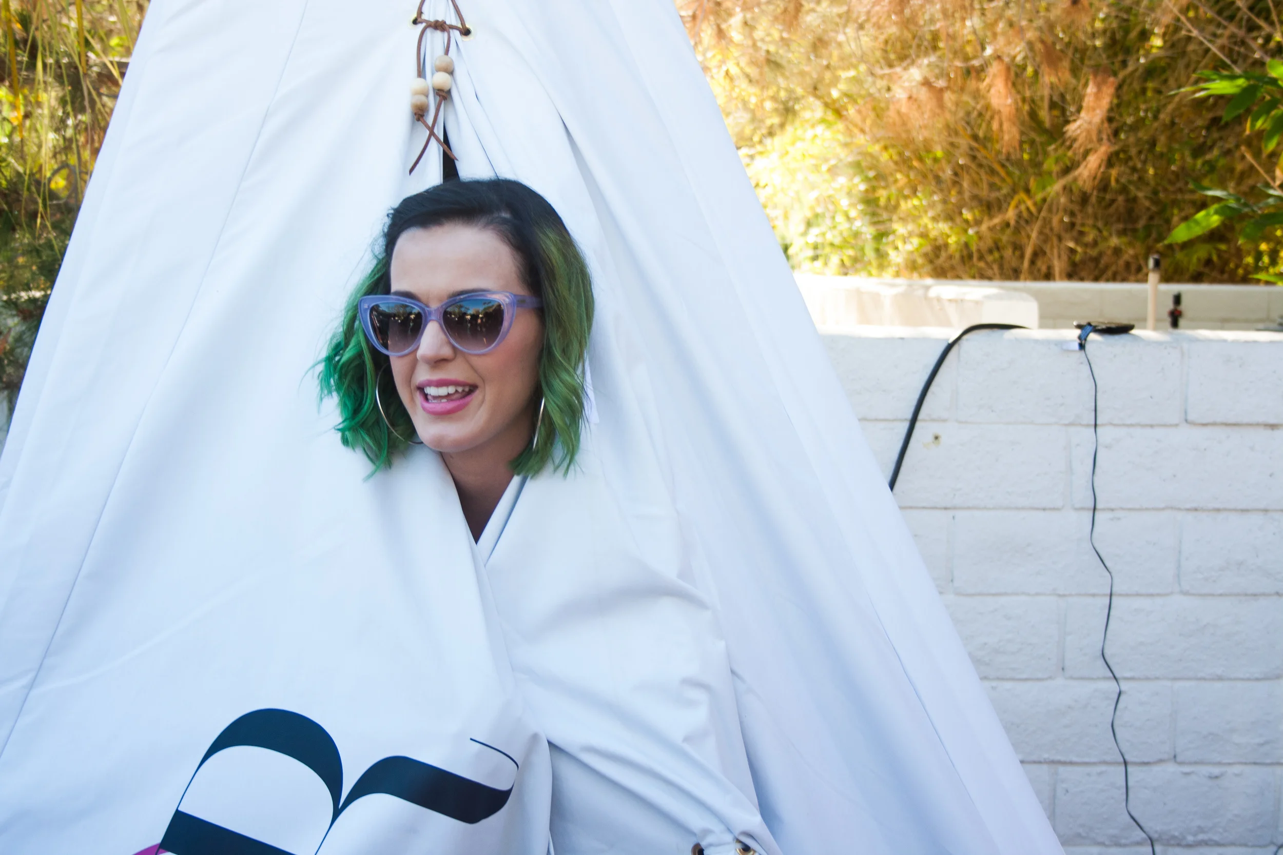 Perry in Tee Pee