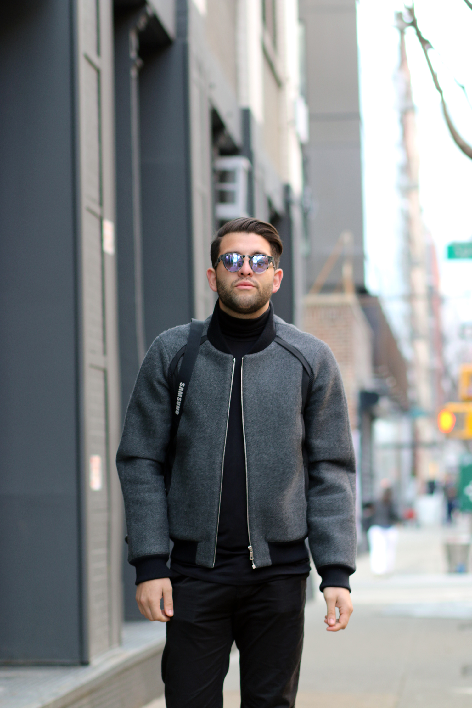Garcia Velez Jacket/ Westward Leaning Sunglasses