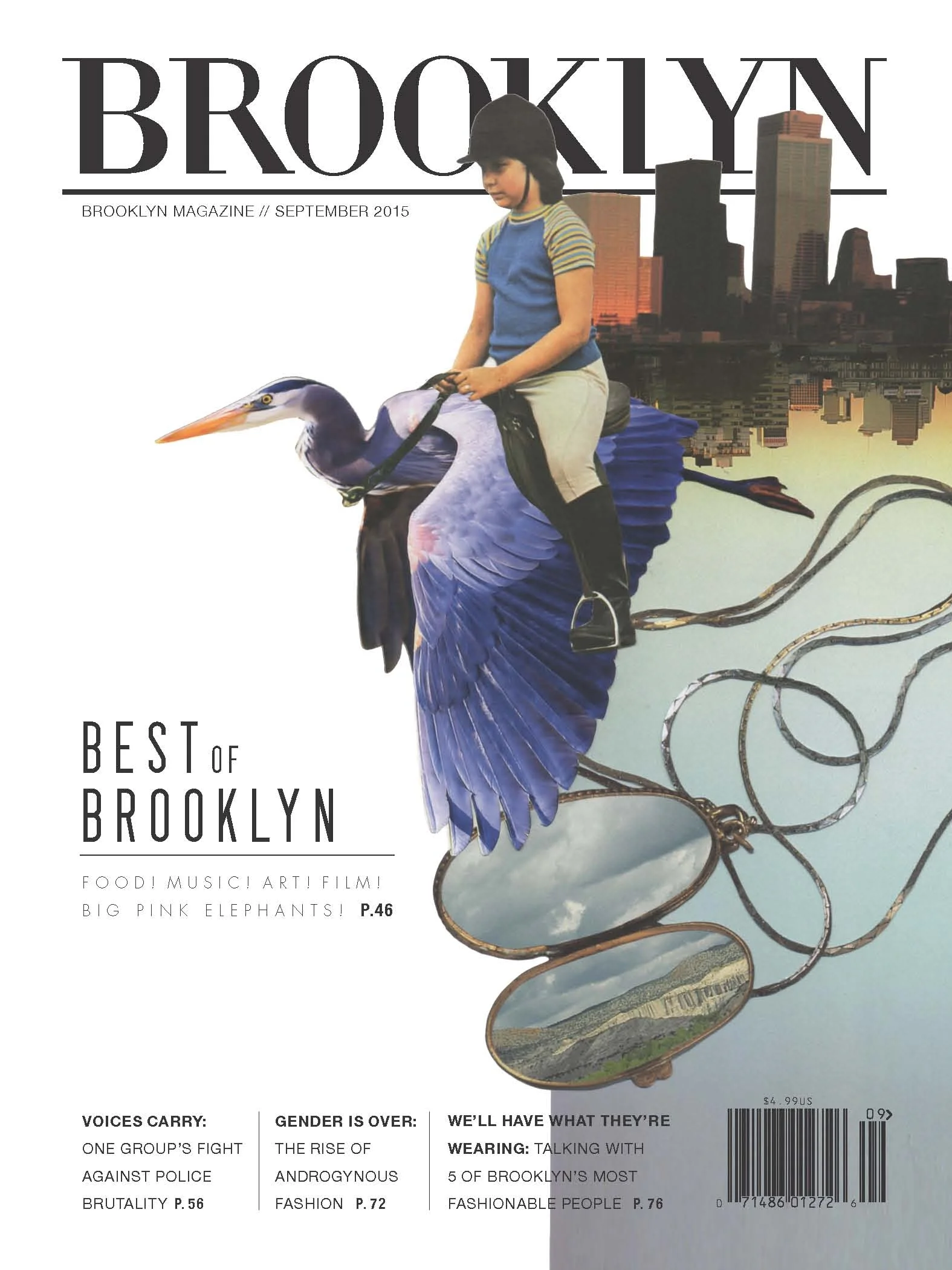 Illustration for the Sept 2015 Cover of Brooklyn Magazine