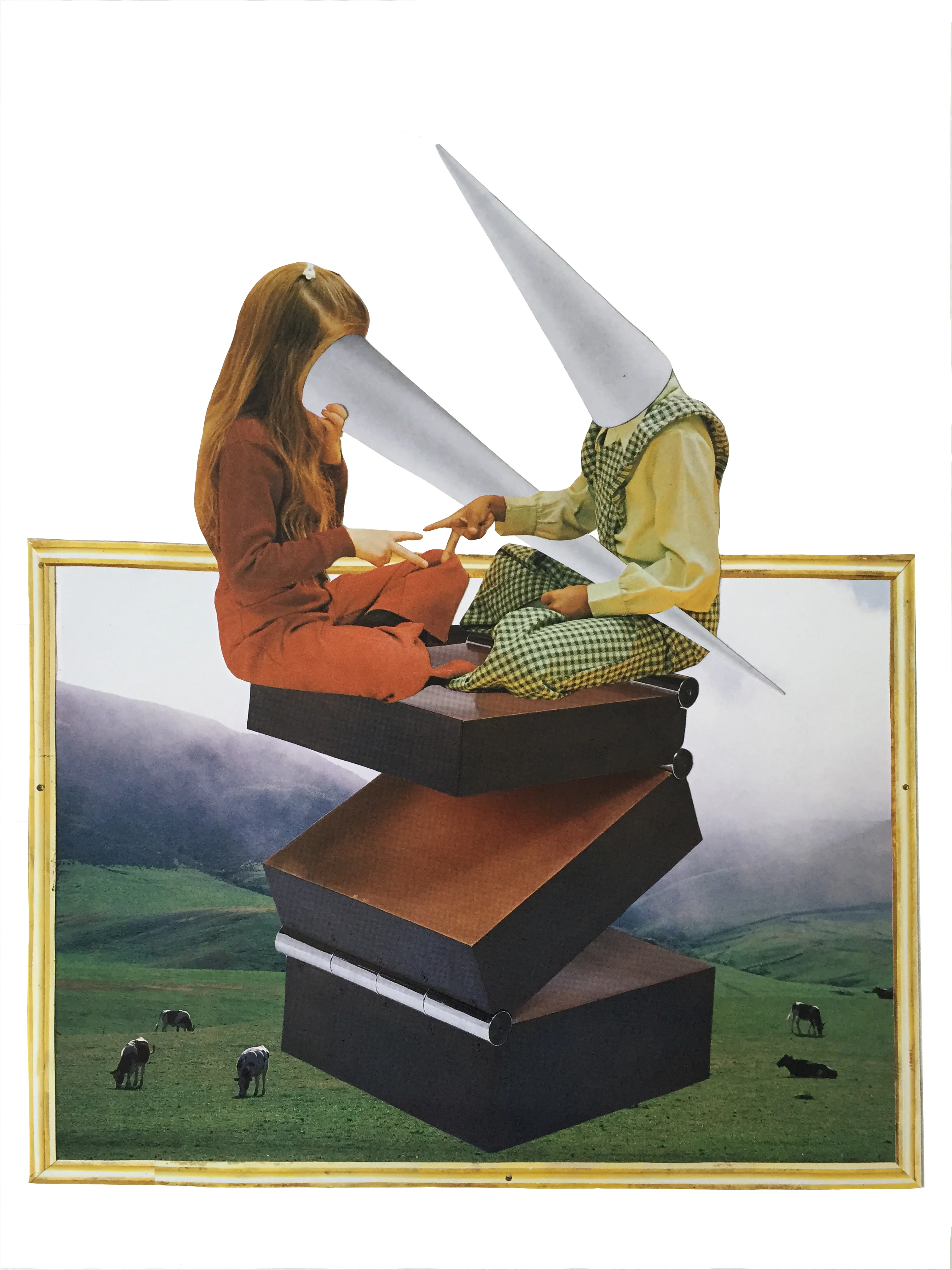 And Then We Remembered It All 11" x 15" Paper Collage On Cold Press Paper