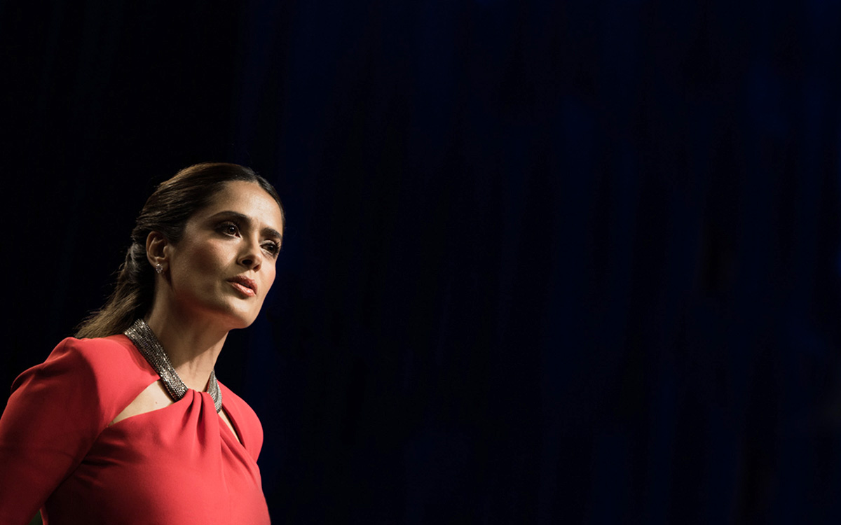 Actor Salma Hayek by Nick Khazal