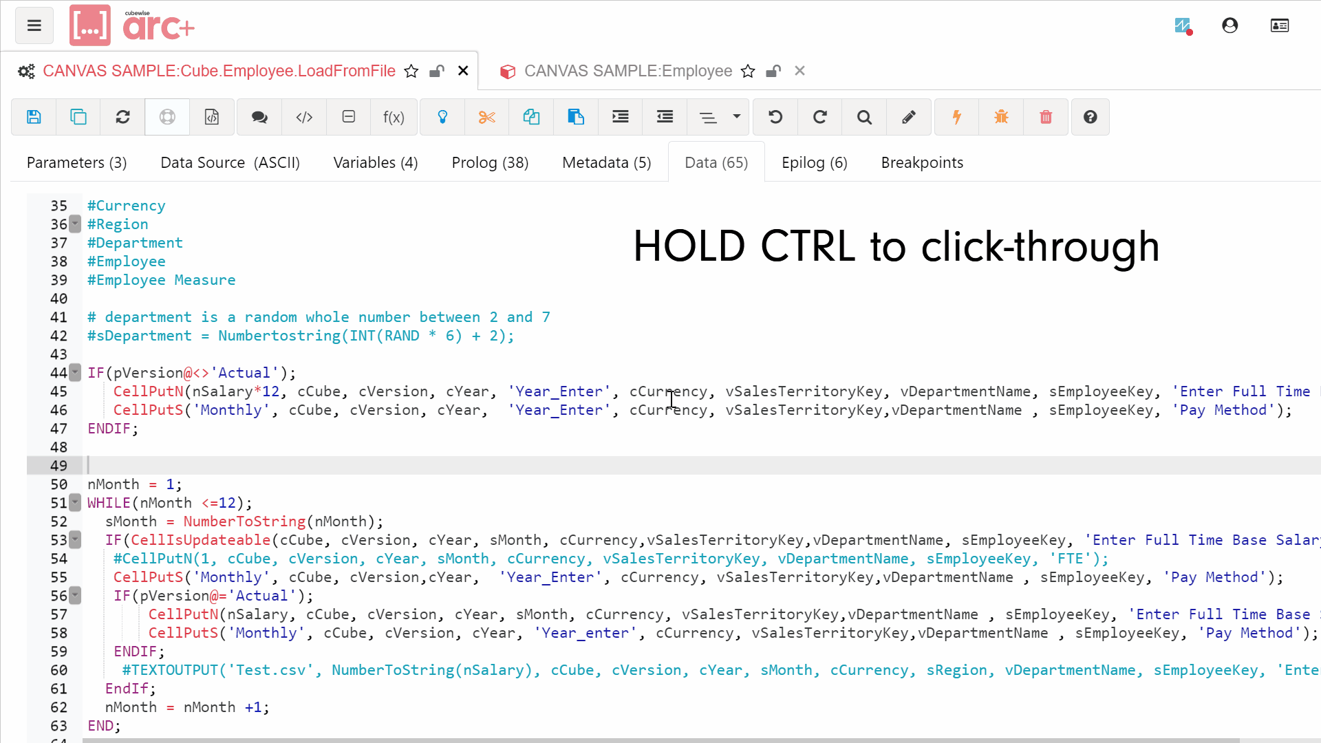 Code faster with shortcuts in Arc - Cubewise CODE