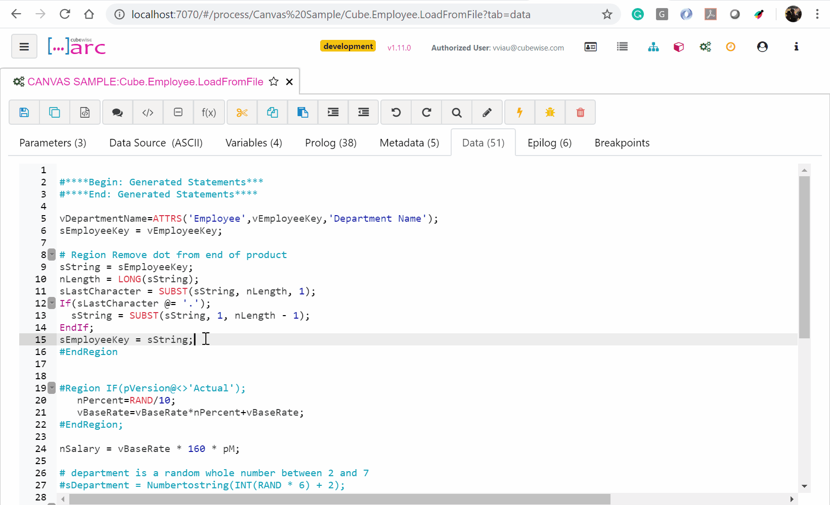 Deep dive into the Arc TM1 Process Editor - Cubewise CODE