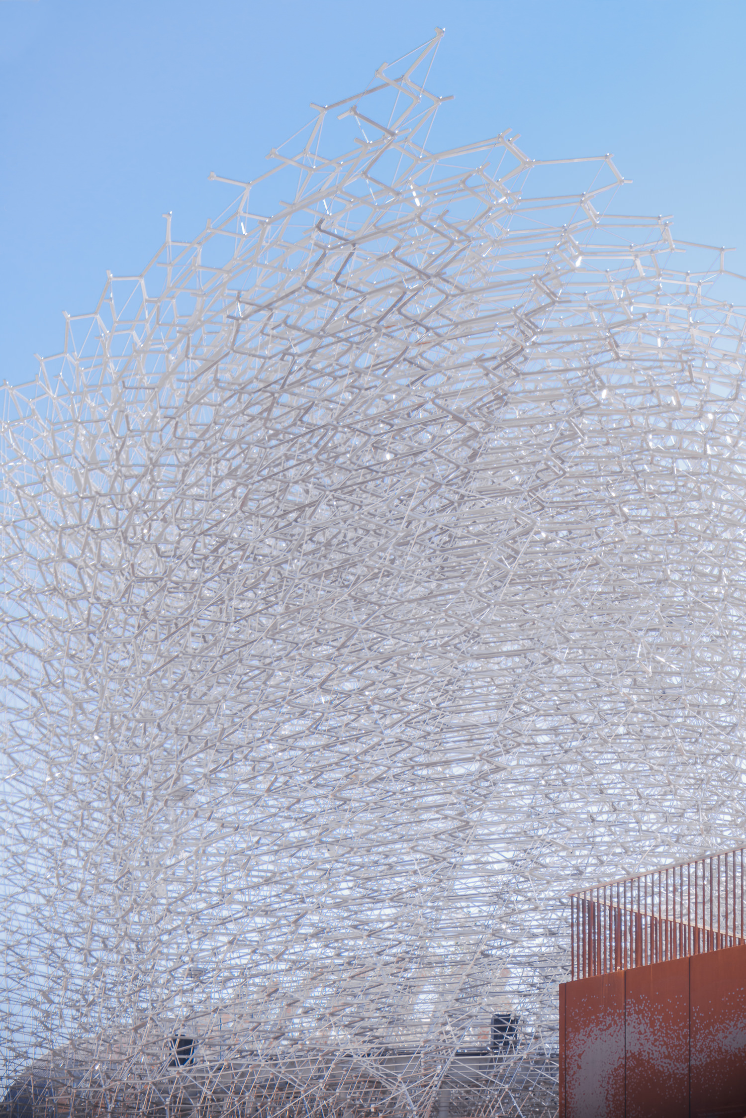 details of uk pavilion, milan expo, mark hadden architecture photographer