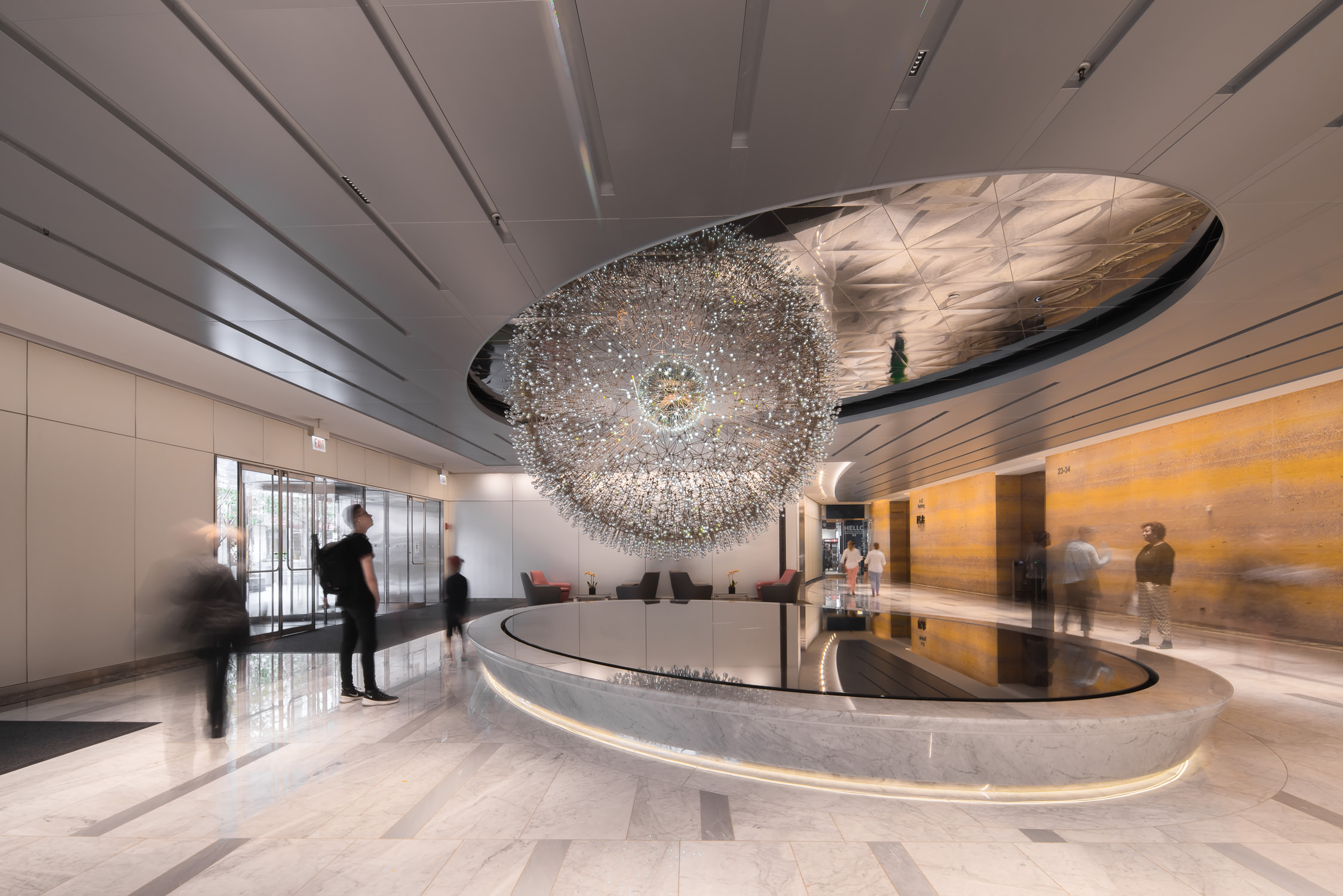 foyer view of lucent chicago by mark hadden architecture photographer