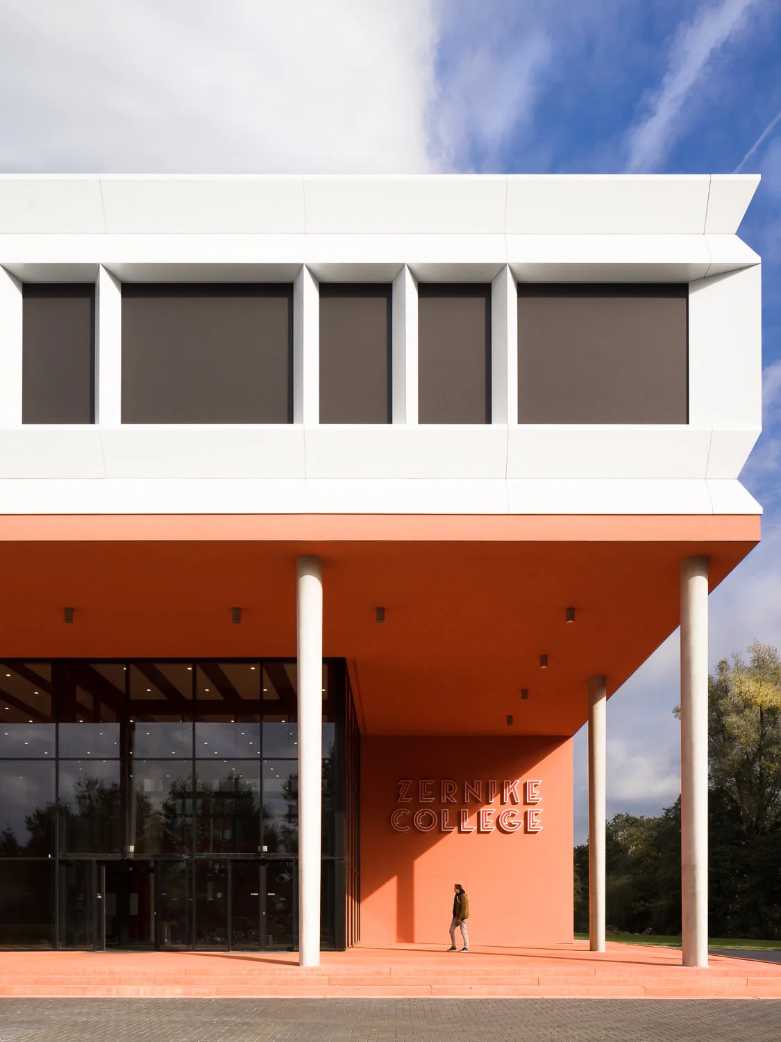 main entrance at zernike college by mark hadden architectuurfotograaf, amsterdam