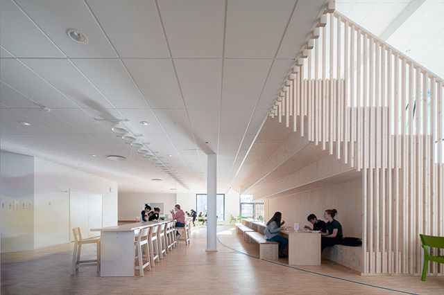 Tiundaskolan, Uppsala, Sweden. Beautiful design and craftsmanship are evident in this Swedish school I shit recently. I live the combination of laminated timber and white painted interior. What do you think?
.
.
.
.
.
.
.
.

#architecture #architectu