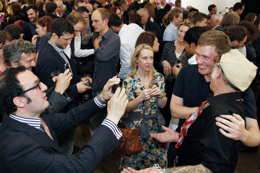 Richard Mosse and Alberto Garcia-Alix at the Award's Night of the Deutsche Börse Photography Prize 2014, The Photographers' Gallery