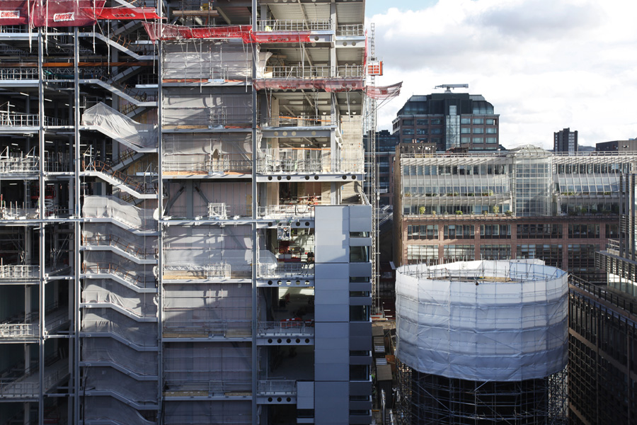 UBS Headquarters, 5 Broadgate, London, in construction