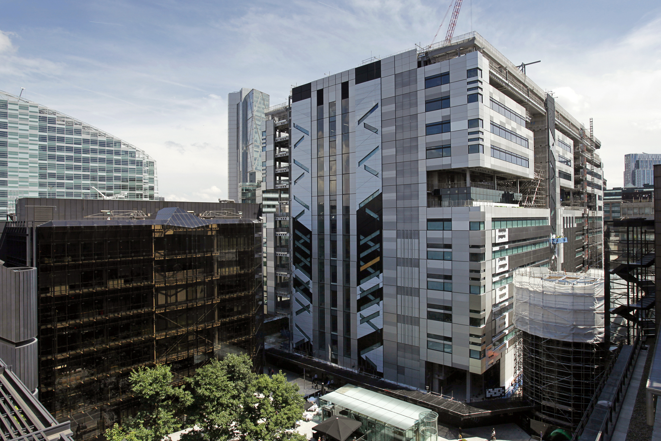 UBS Headquarters, 5 Broadgate, London, in construction