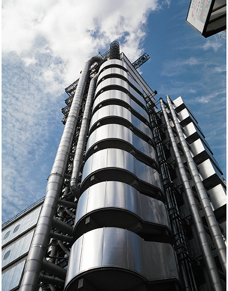 The Lloyd's building, London, designed by architect Richard Rogers