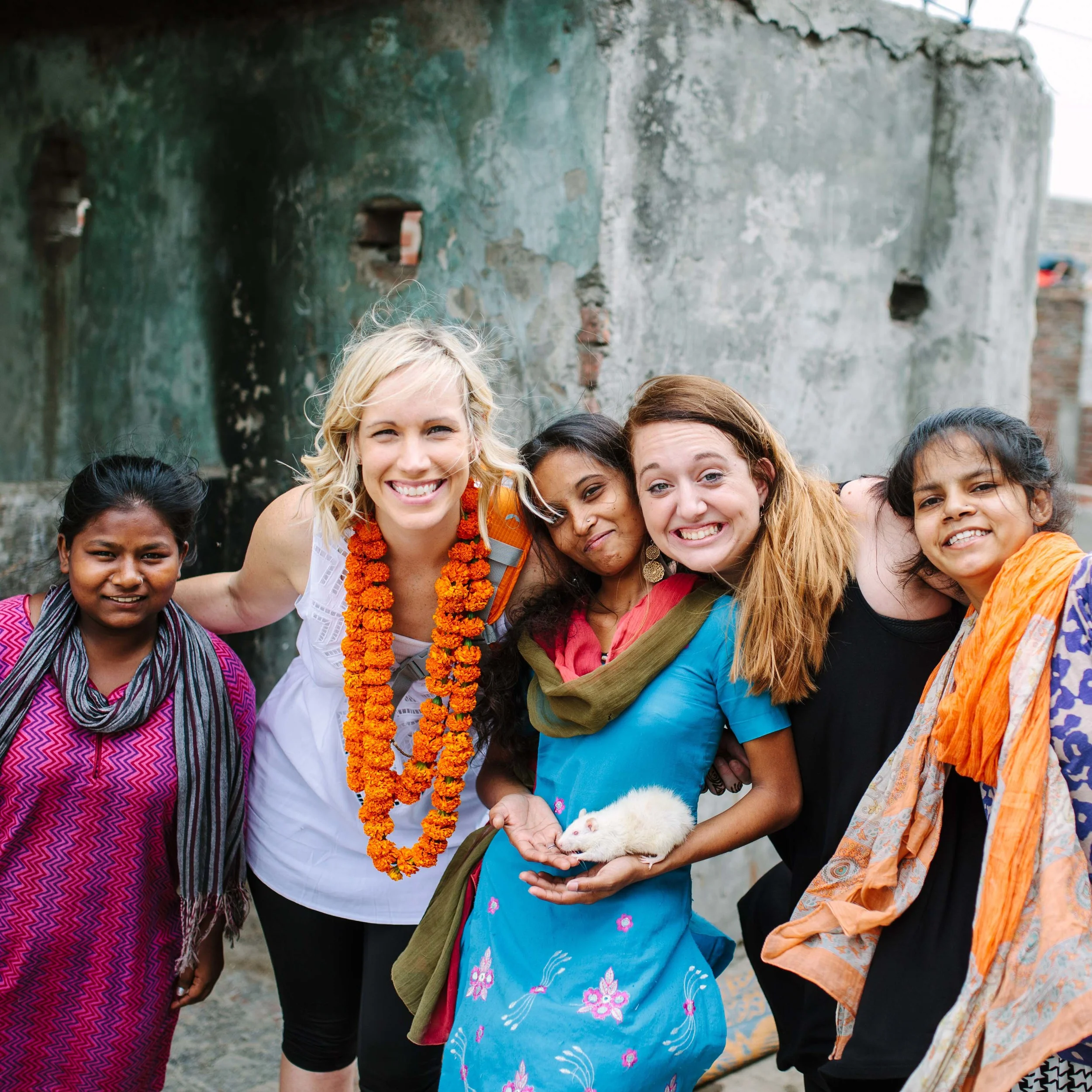 Hanging out on the rooftop of one of the urban villages where many of the craftsmen live.