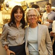 Alyson Abrami, Director of Food and Nutrition Programs at Children's Aid Society, with Barbara Turk, Director of Food Policy in the Office of the Mayor
