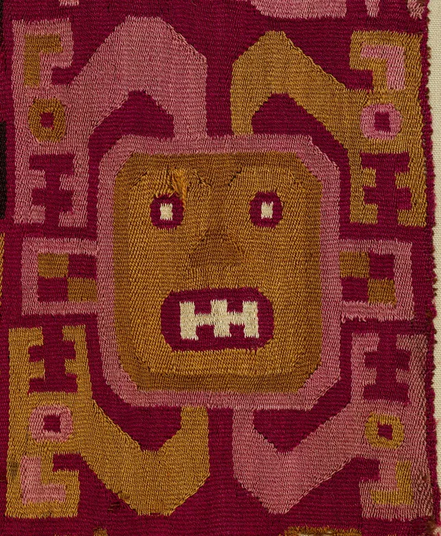 Detail, Recuay Tapestry Fragment, Peru, 4th-6th c. Metropolitan Museum of Art, 1994.35.88.