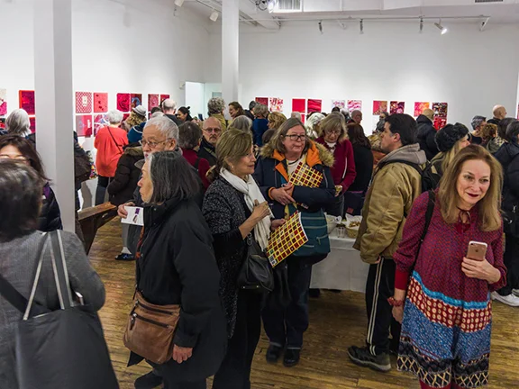 The reception at Noho M55 Gallery