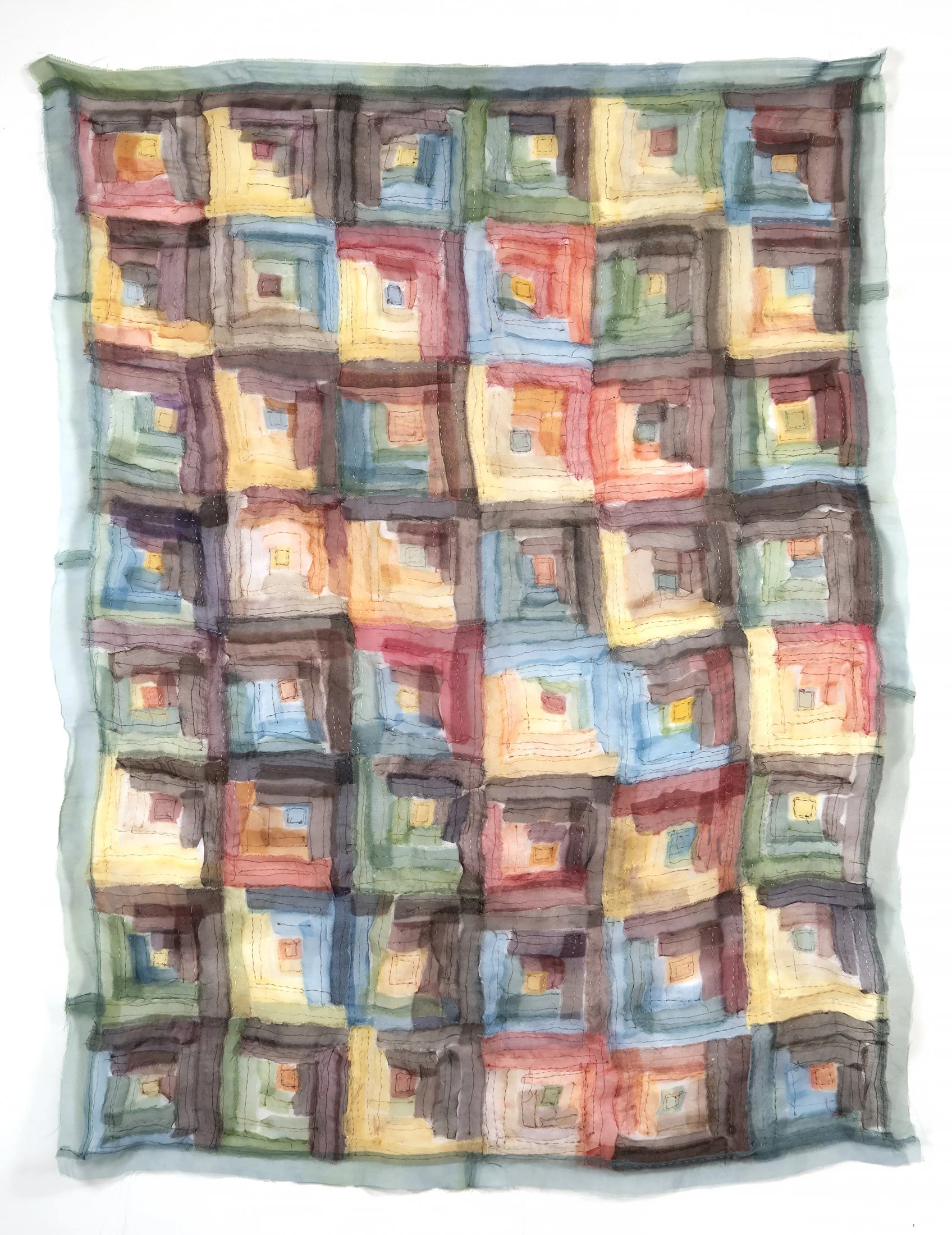 Judy Langille – Log Cabin Watercolor 1